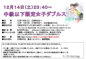 会員ページ テニススクール トップインドアステージ相模大野 Top相模大野